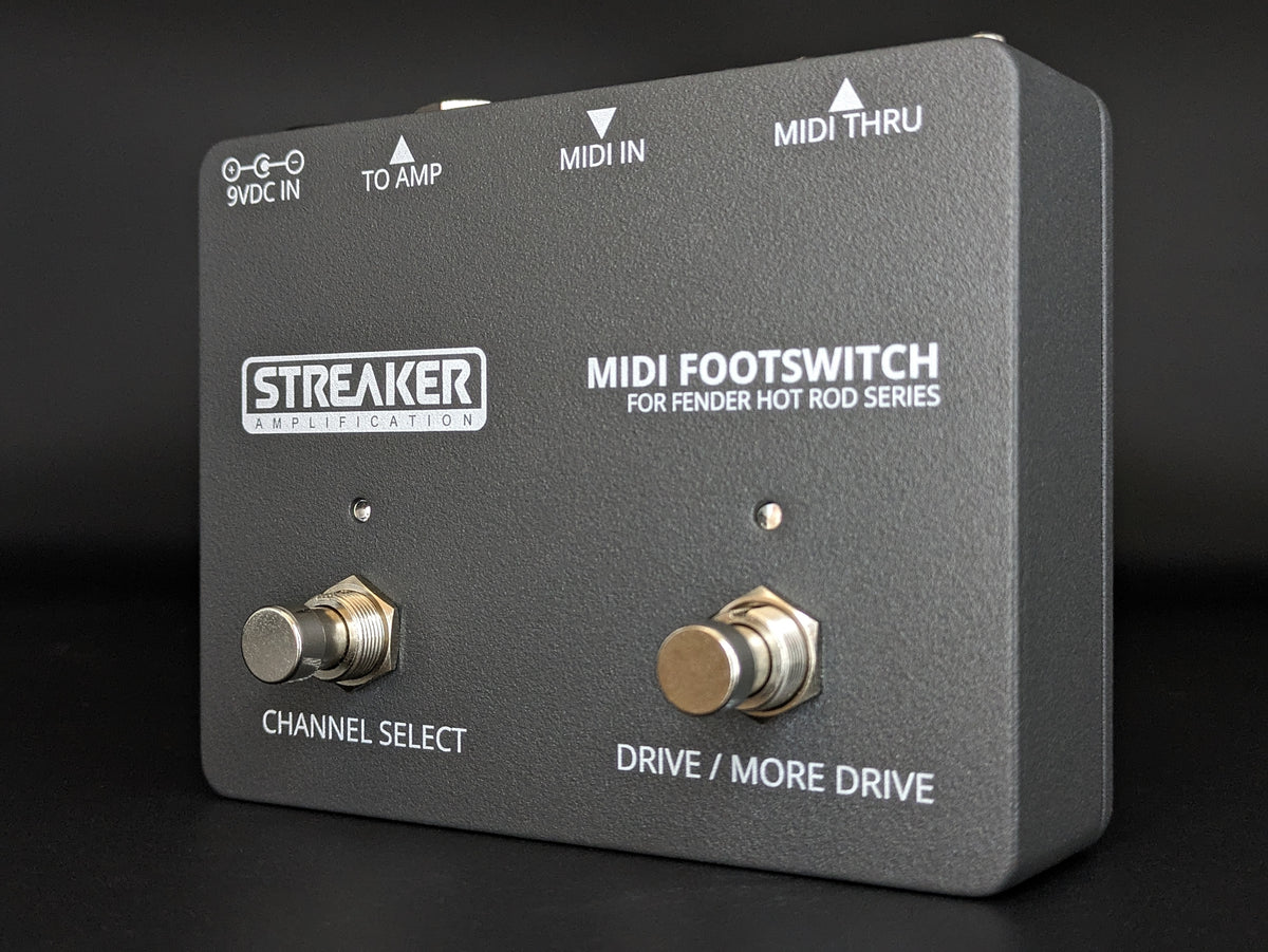 MIDI Footswitch for Fender Hot Rod Series Amplifiers – Streaker 